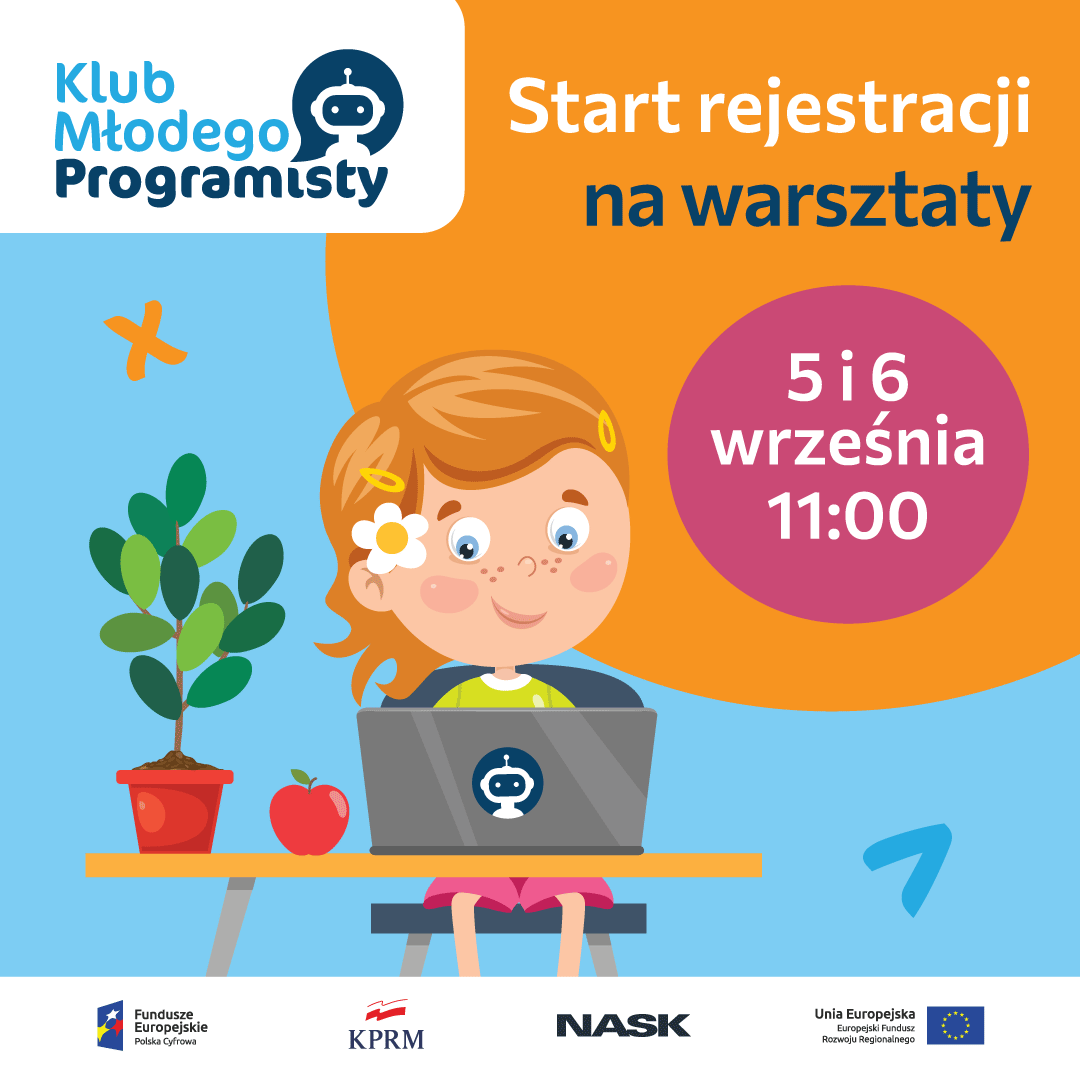 Klub Młodego Programisty - materiały promocyjne