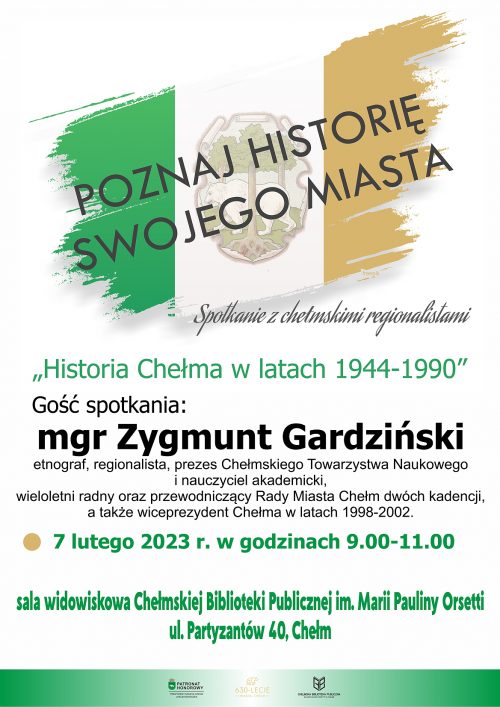 Plakat Poznaj historię swojego miasta