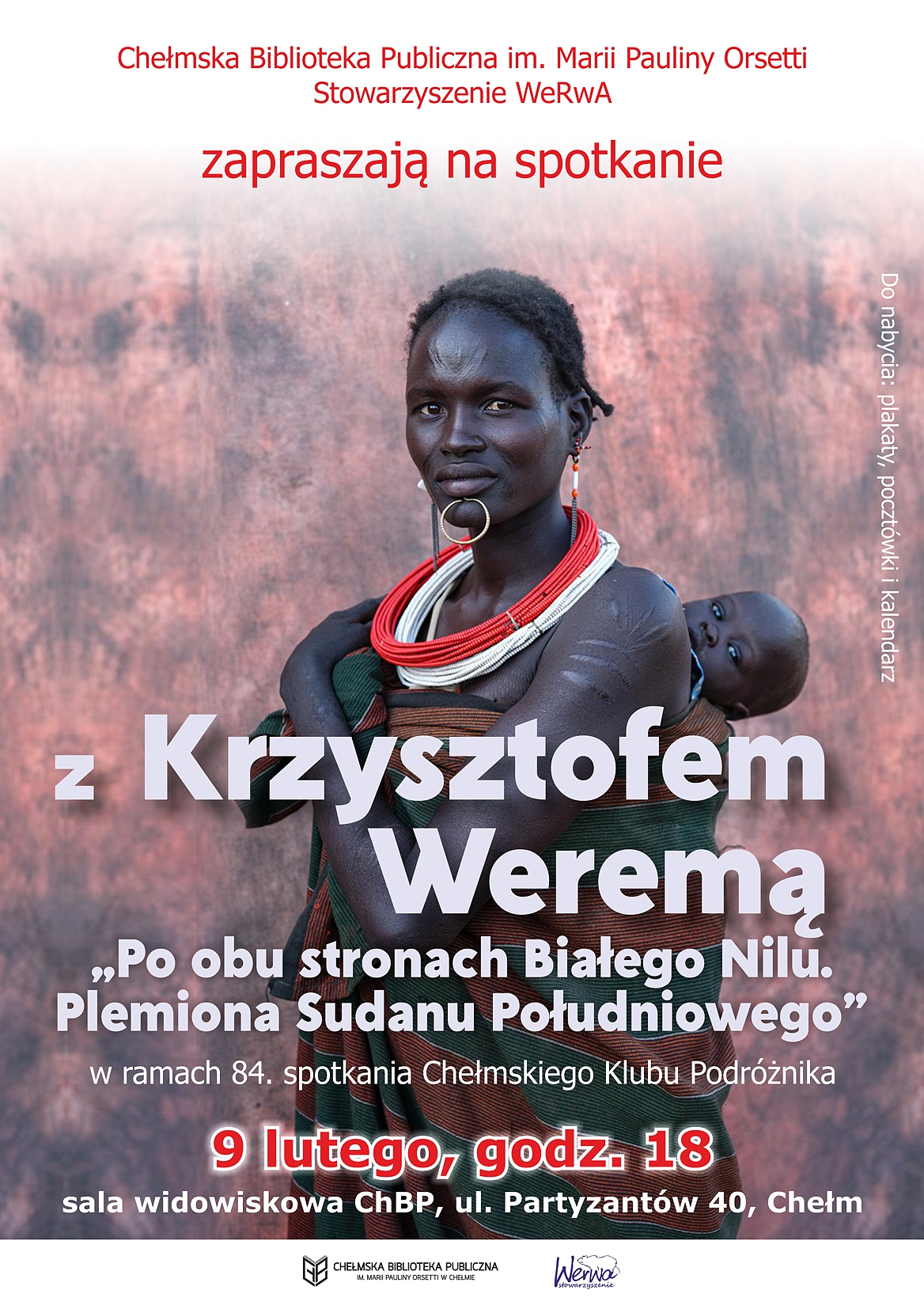 Plakat z napisem Spotkanie z Krzysztofem Weremą