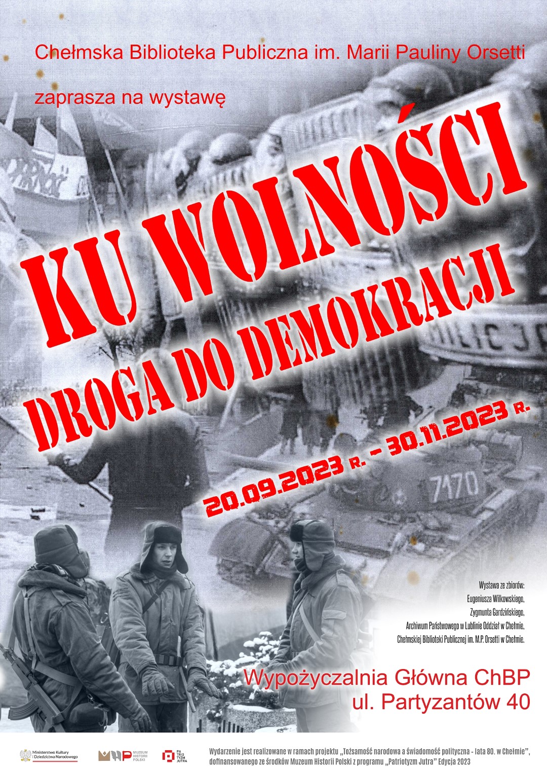 Plakat Ku wolności - droga do demokracji