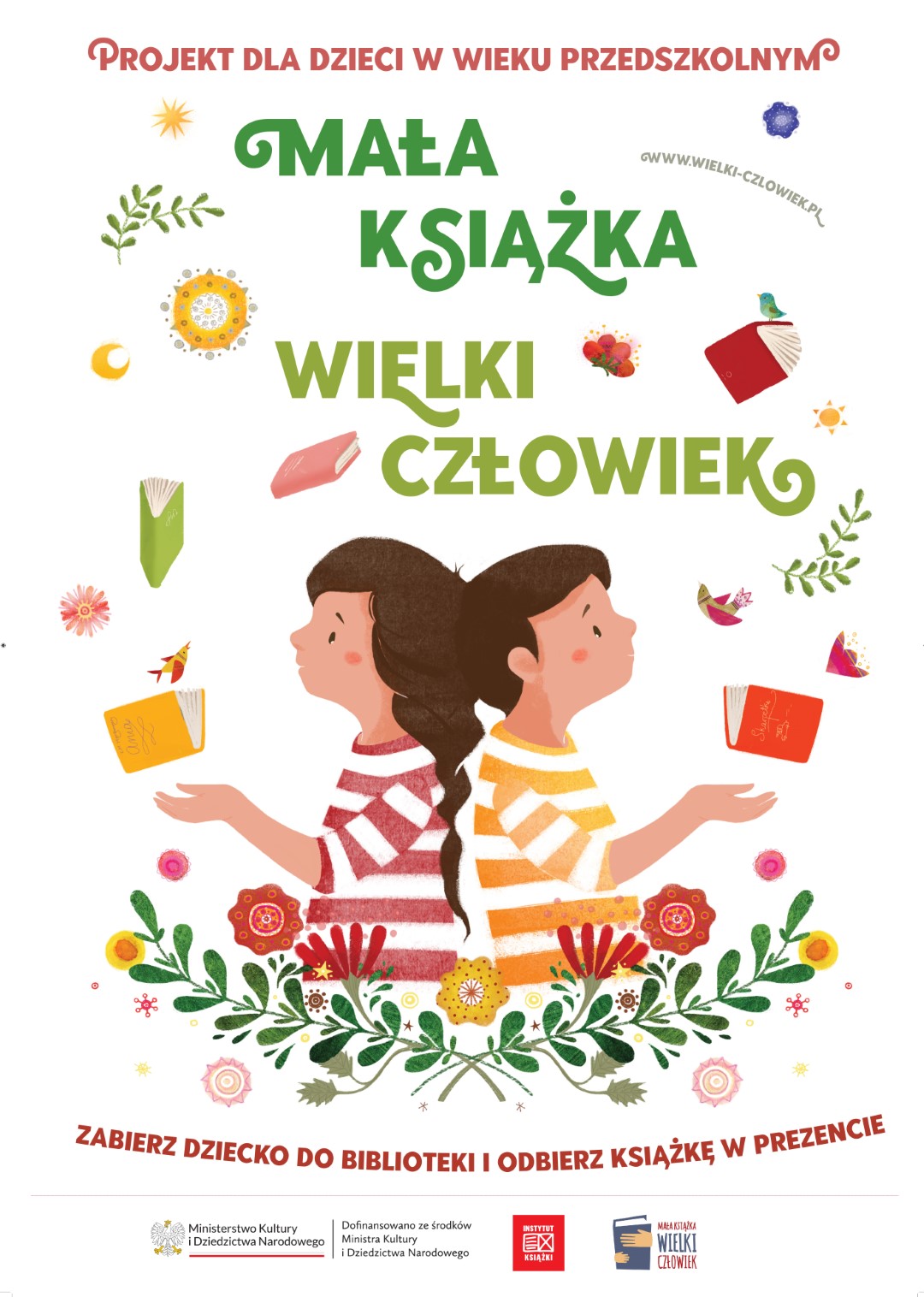 Plakat Mała Książka Wielki Człowiek