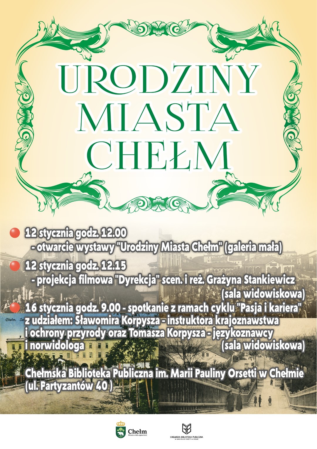 Plakat Urodziny Miasta Chełm