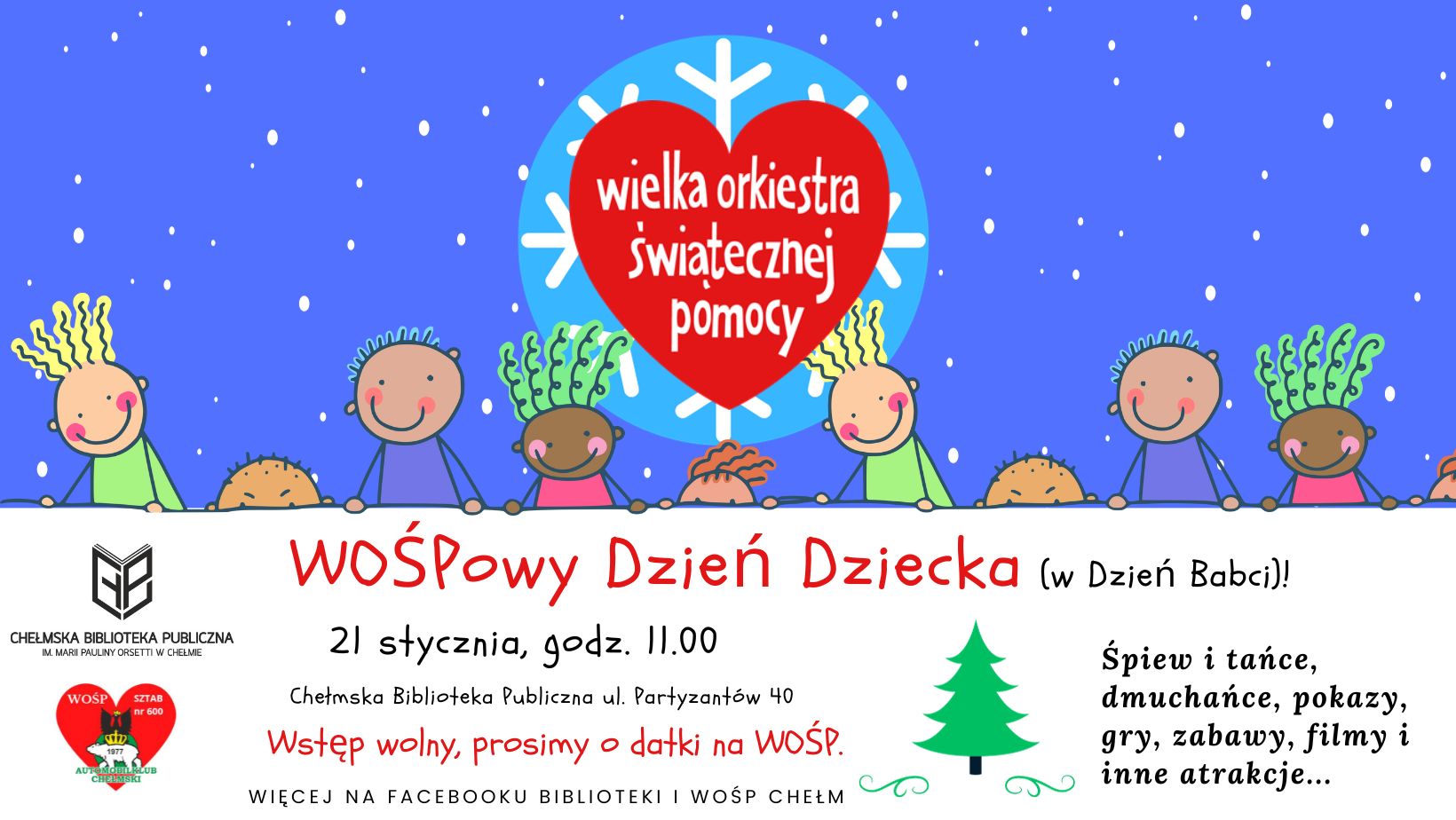 Plakat promujący WOŚPOWY Dzień Dziecka