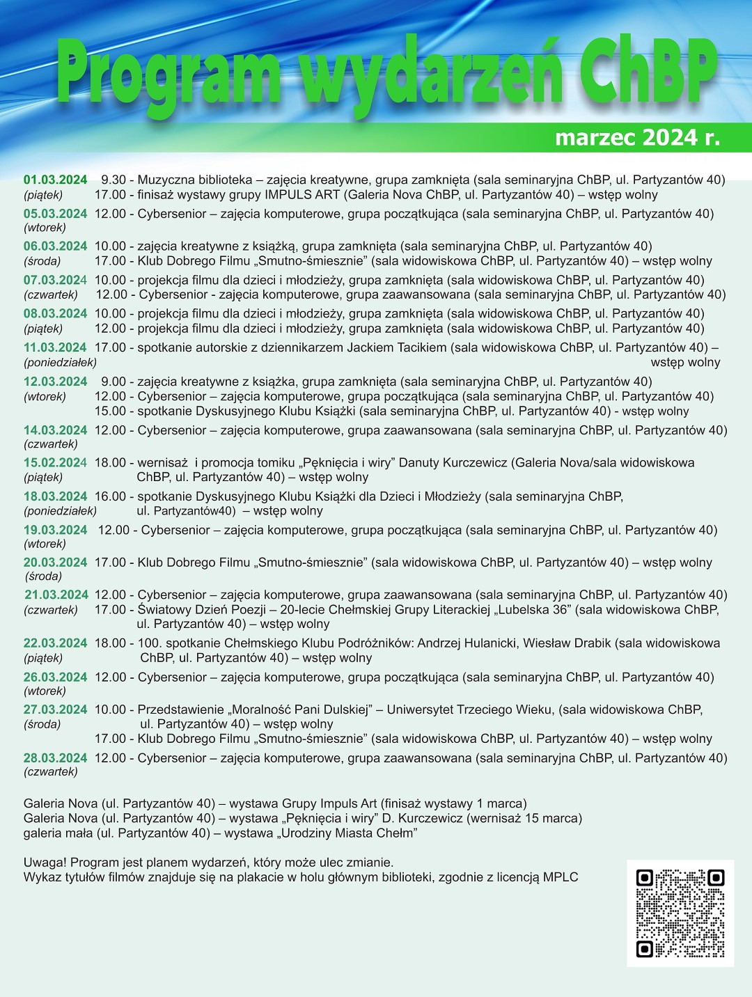 Program wydarzeń ChBP 2024