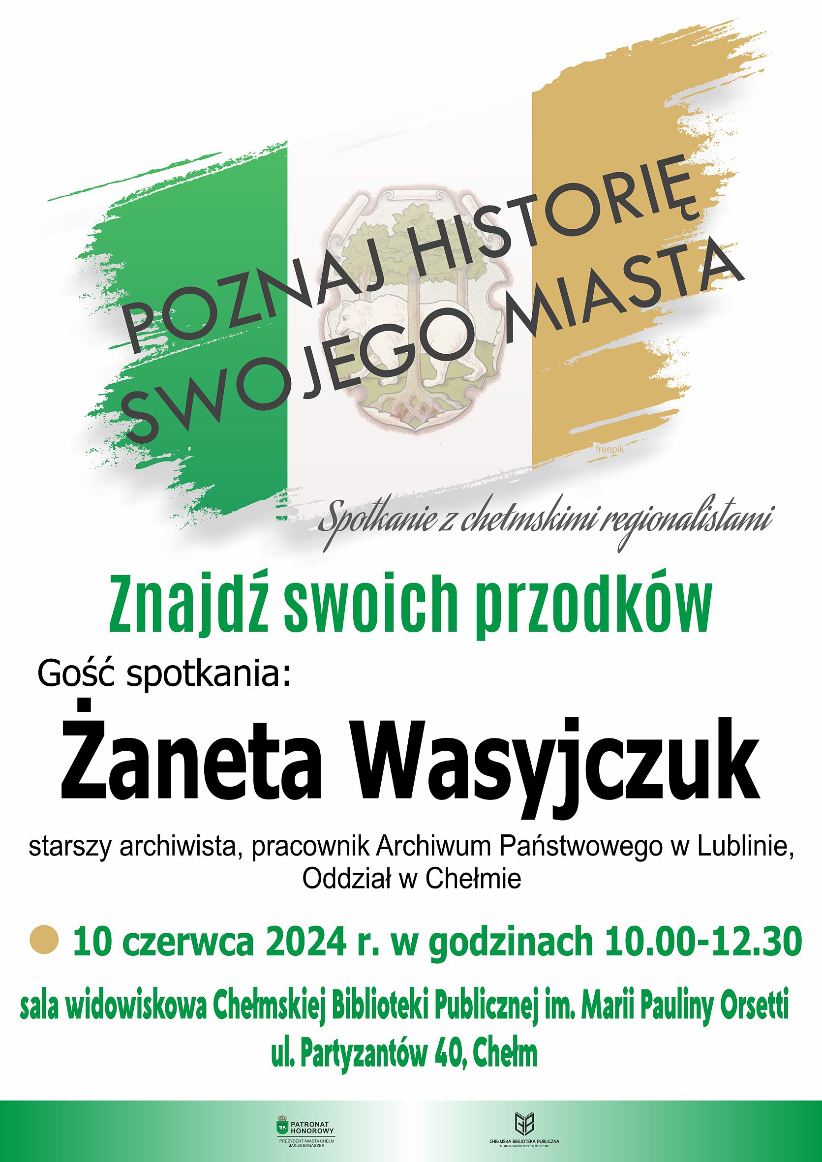 Plakat Poznaj historię swojego miasta