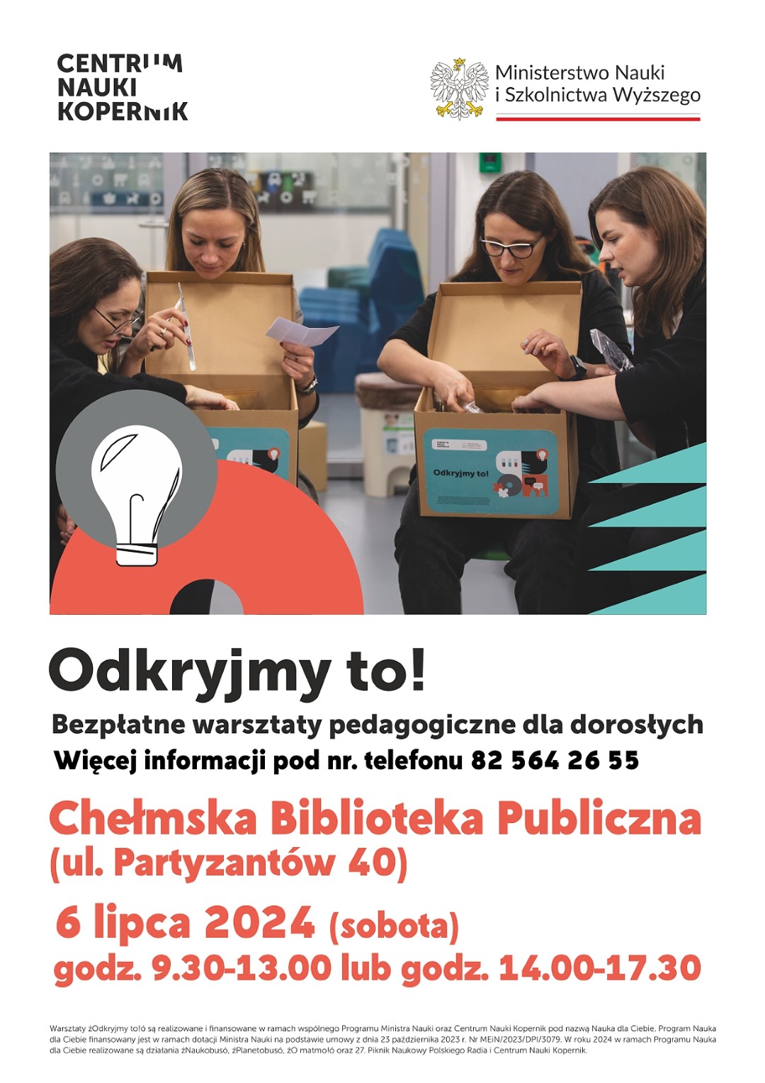 Zaproszenie na warsztaty pedagogiczne z Centrum Nauki Kopernik