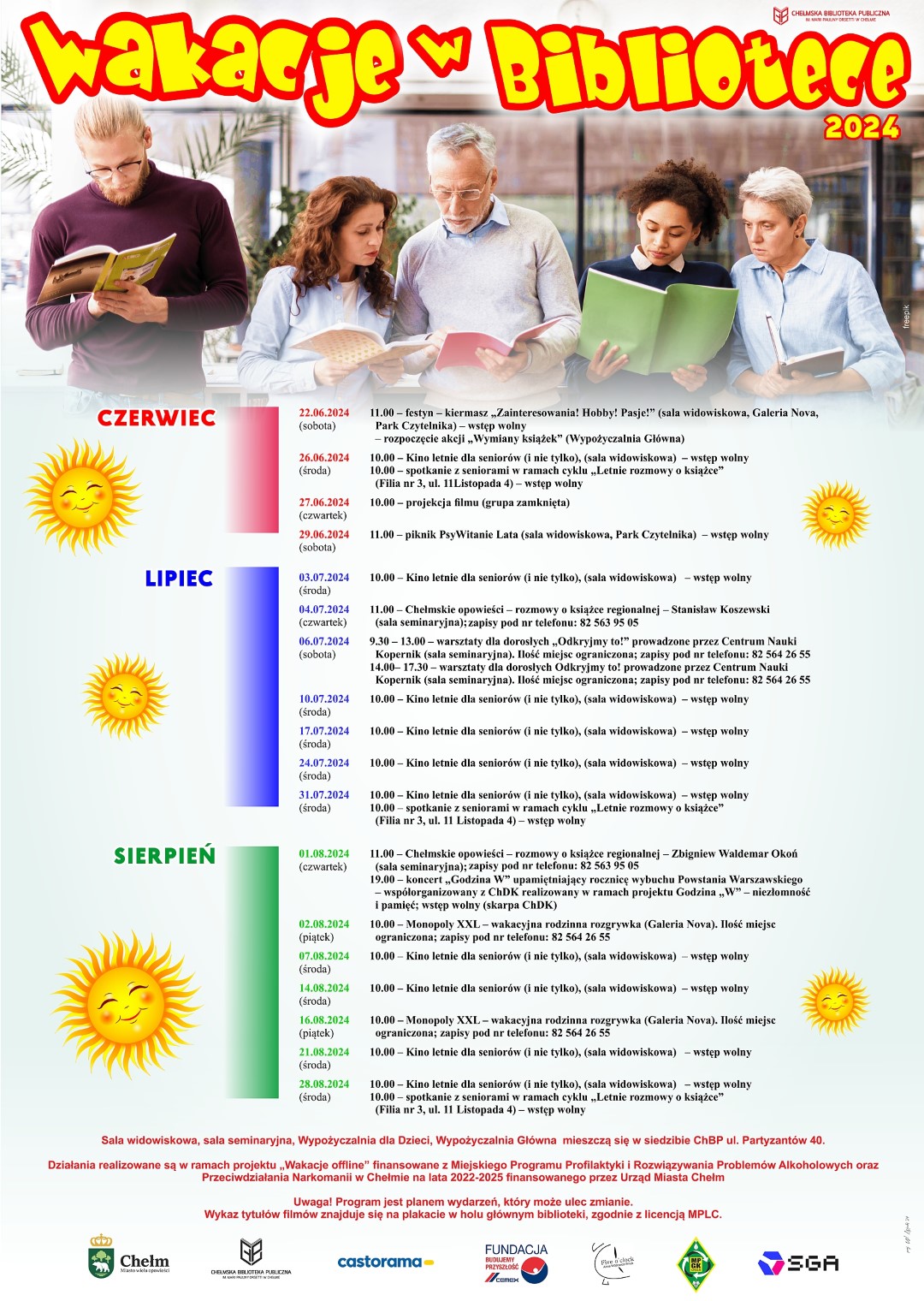 Program wakacyjny dla dorosłych czytelników