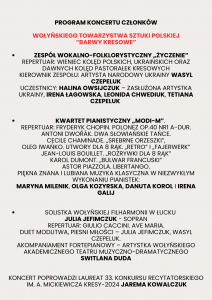 Program Koncertu