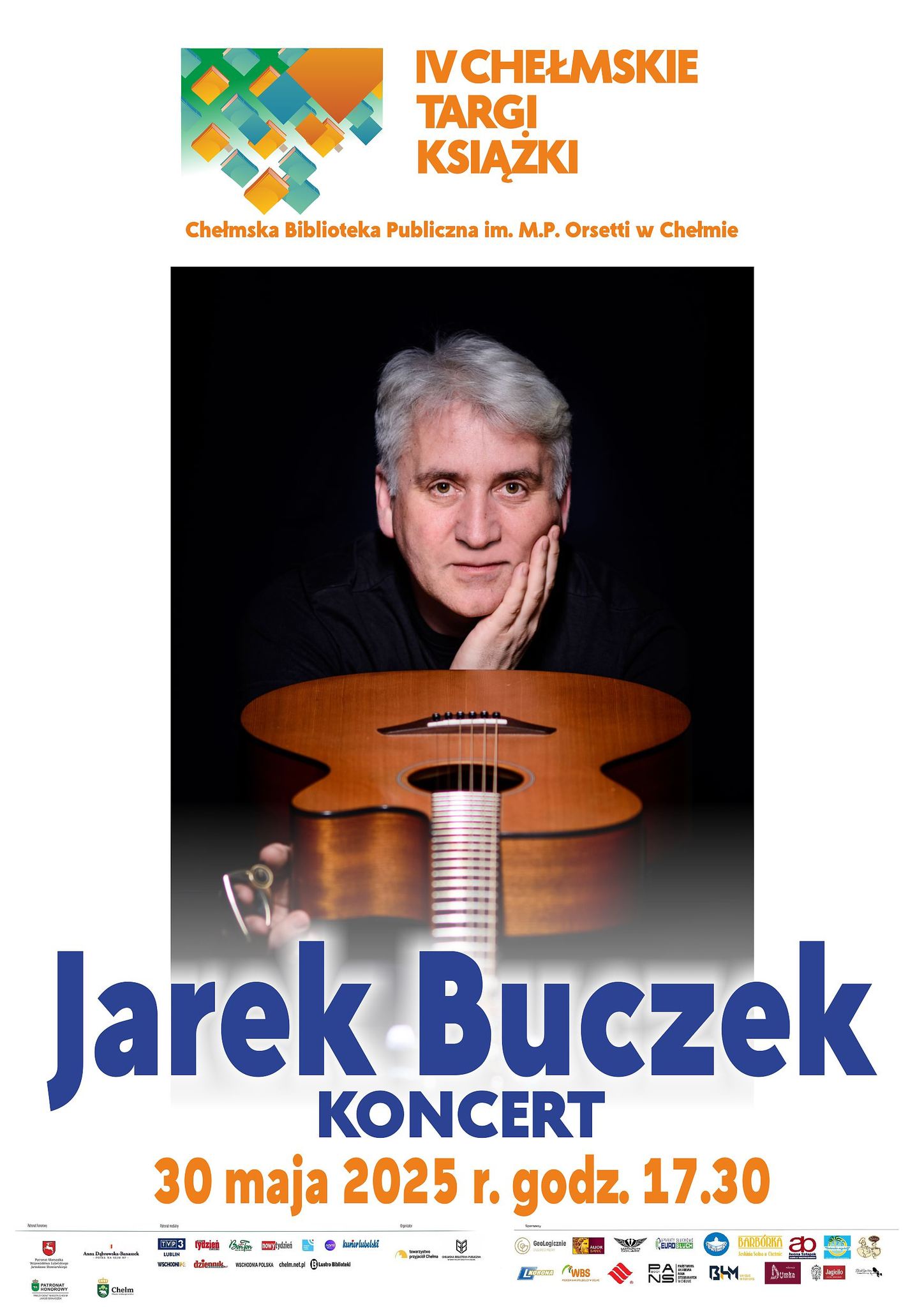 Plakat promujący spotkanie z Jarkiem Buczkiem