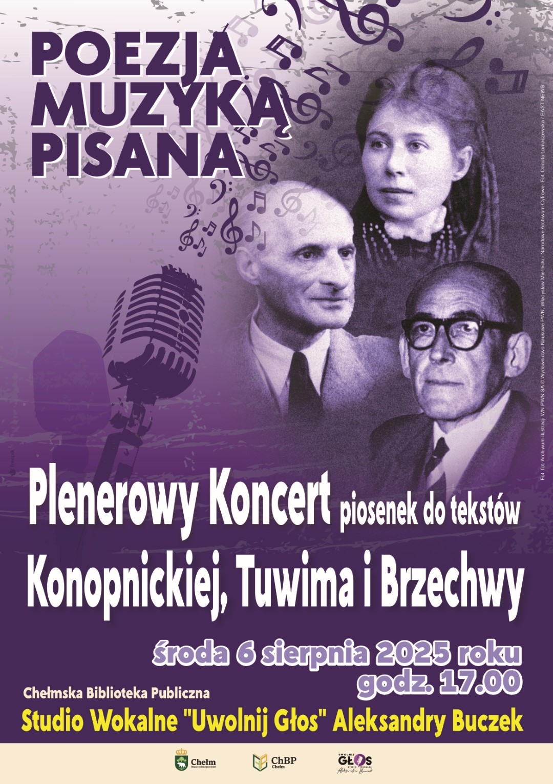 Plakat promujący plenerowy koncert
