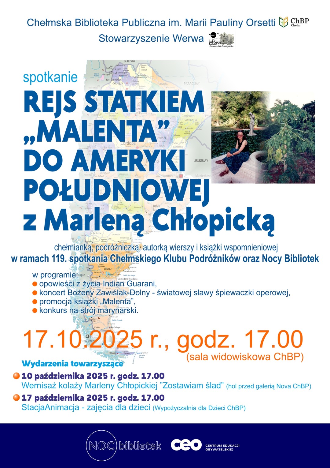 Plakat promujący Noc Bibliotek