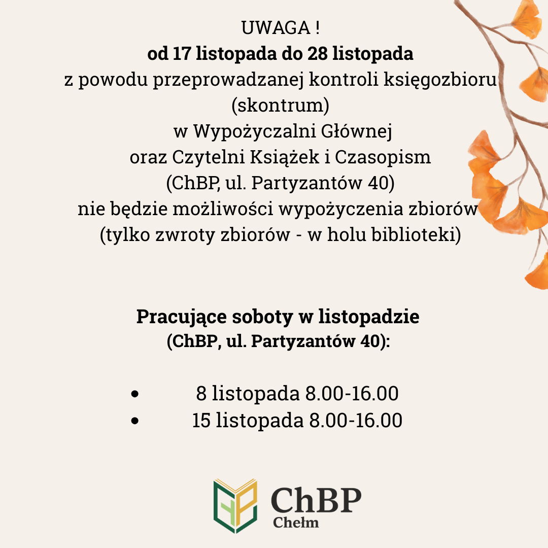 Zmiany w harmonogramie pracy