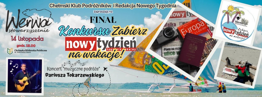 Baner promujący spotkanie Chełmskiego Klubu Podrózników
