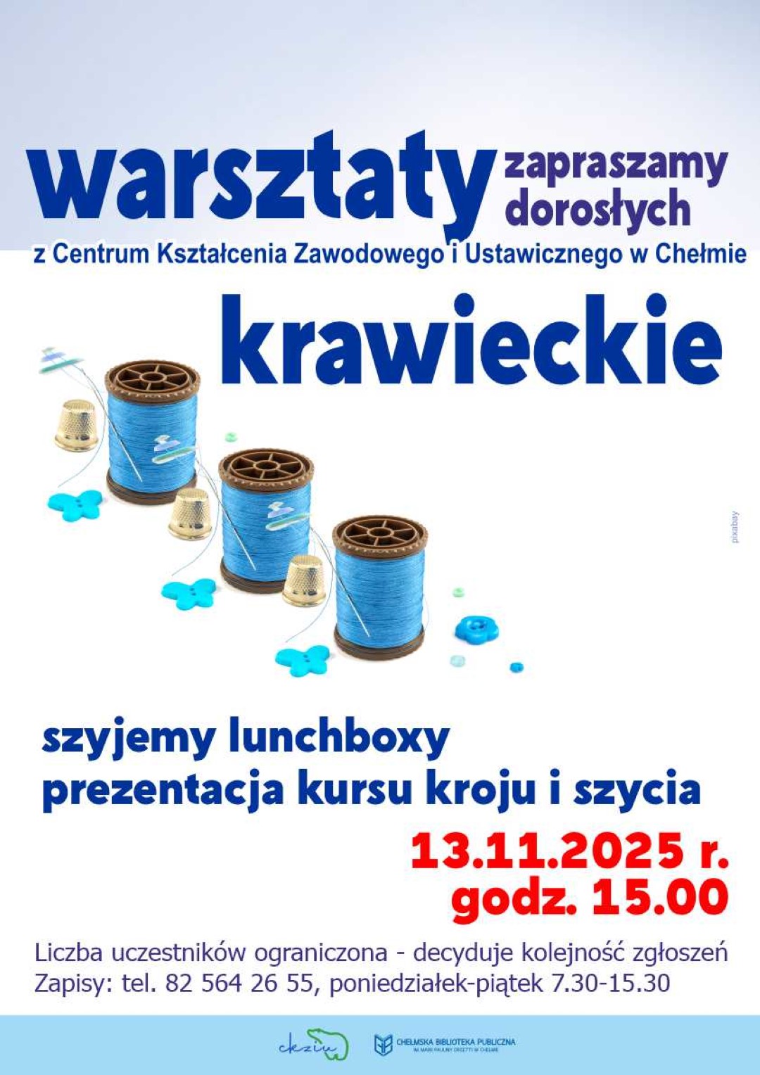 Zaproszenie na warsztaty krawieckie