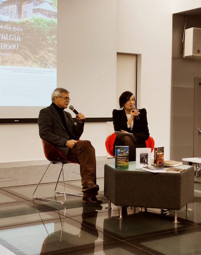 Prowadząca spotkanie oraz Adam wiesław Kulik - autor książki