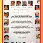 Plakat przedstawiający wizerunki członków Stowarzyszenia Twórczego Pasja