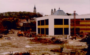 Budowa siedziby chełmskiej biblioteki przy ul. Partyzantów 40.