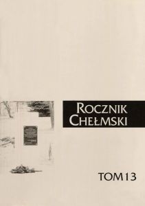 Okładka Rocznik Chełmski tom 13.