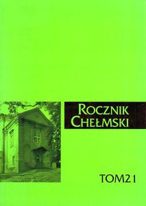 Okładka Rocznik Chełmski tom 21.