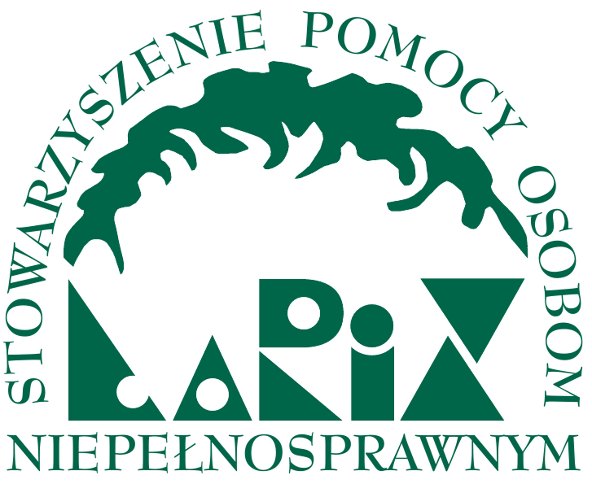 Logotyp Stowarzyszenia Pomocy Osobom Niepełnosprawnym „Larix”.